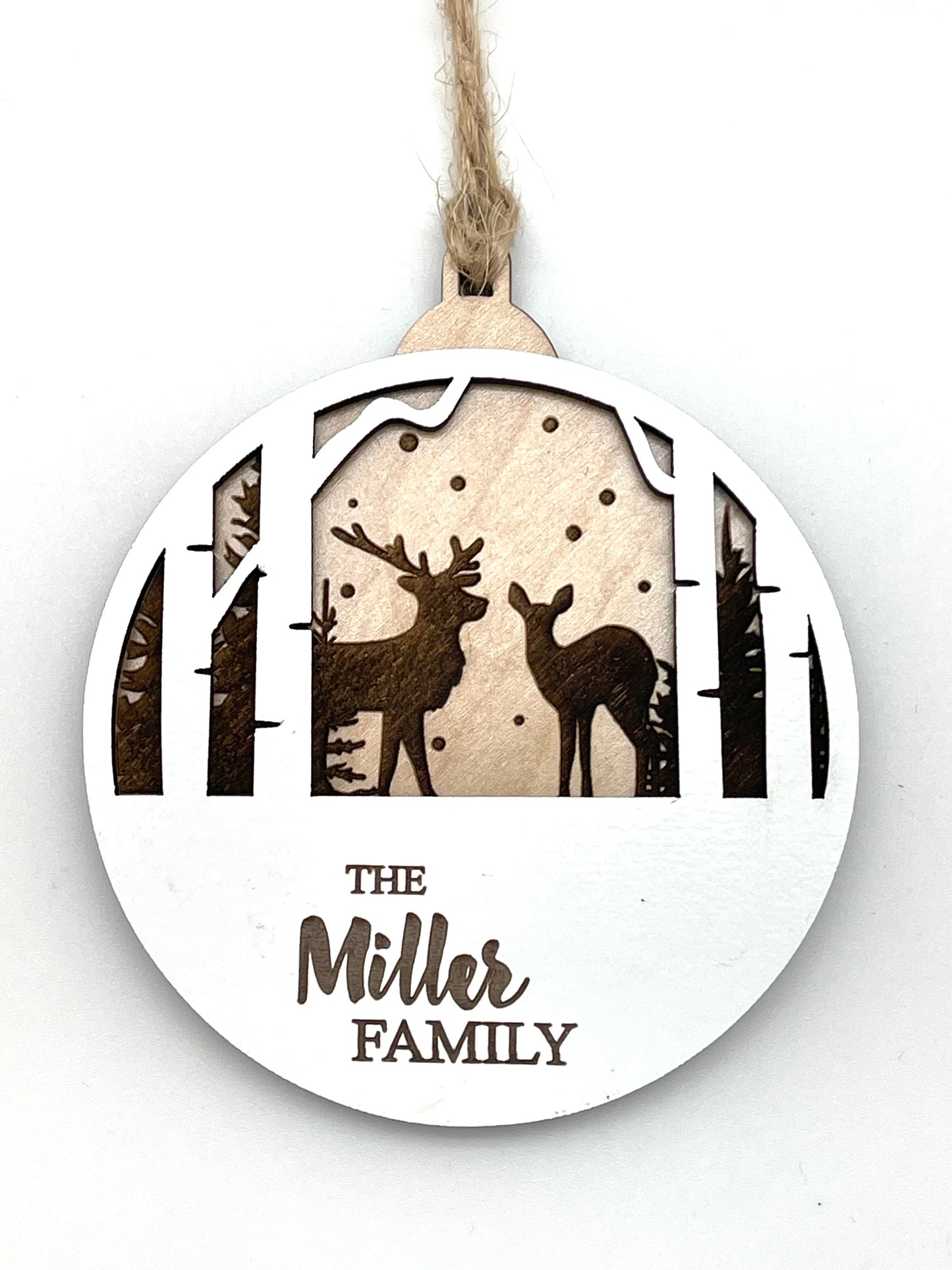 Forest Family Ornament - Customizable