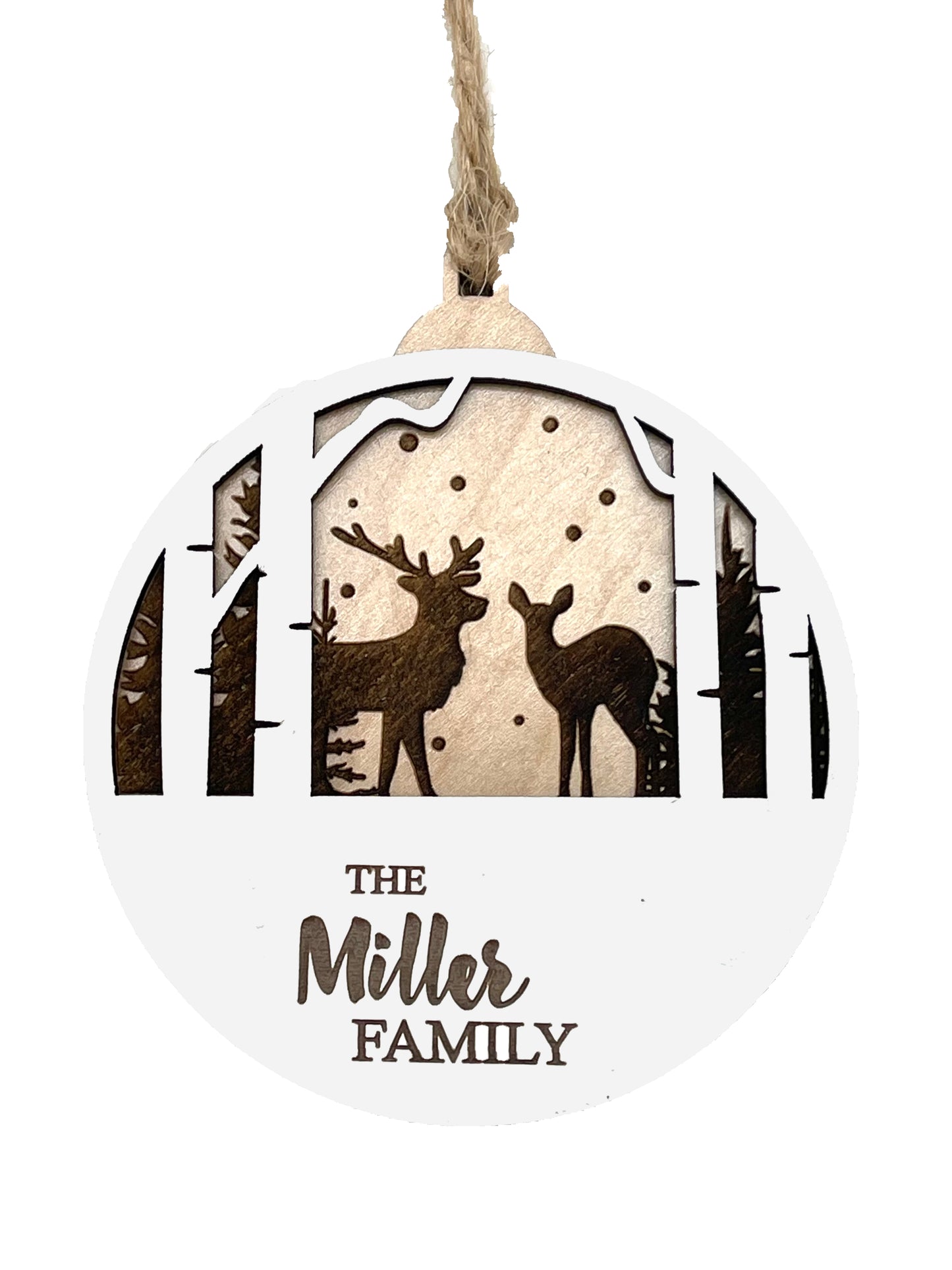 Forest Family Ornament - Customizable