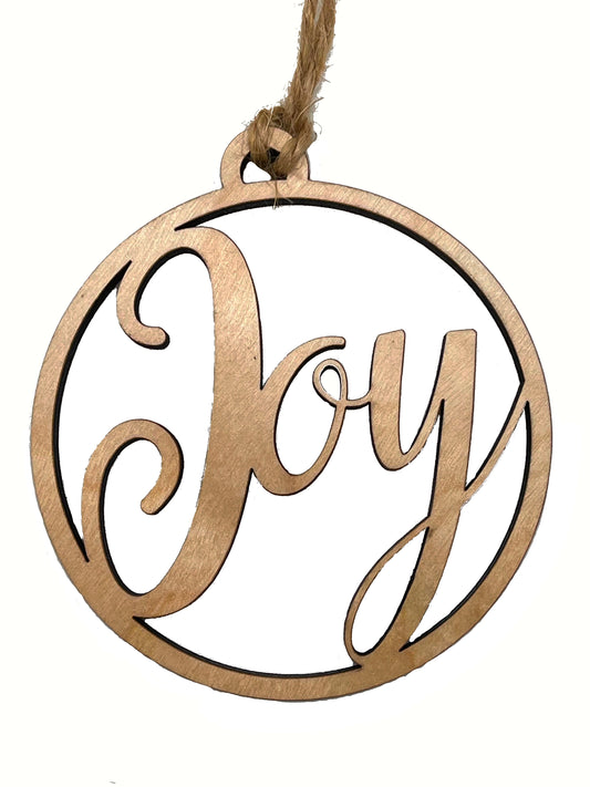 Simple and Elegant Joy Ornament