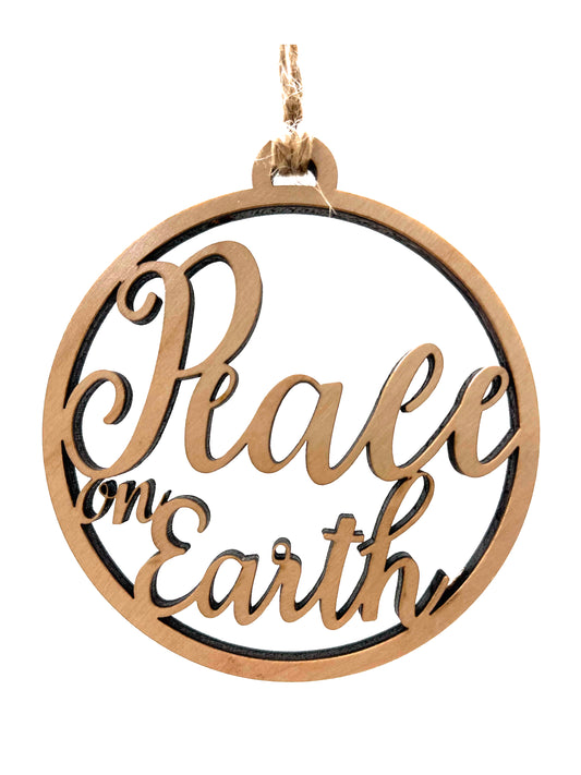 Simple and Elegant - Peace on Earth Ornament